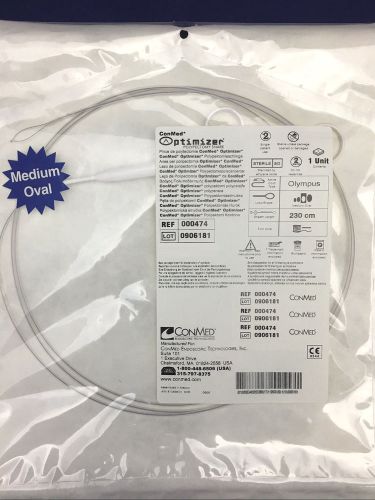(1) ConMed Optimizer Polypectomy Snare 23mm x 230cm, Firm Wire, Medium Oval Loop