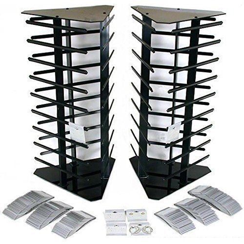 200 gray hanging earring cards revolving rotating jewelry display stand for sale