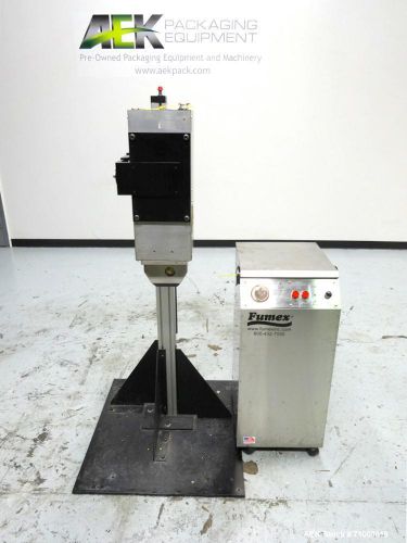 Used- Videojet Model Focus 1000 Laser Coder and Fumex Model FA2-SS Air Cleaner.