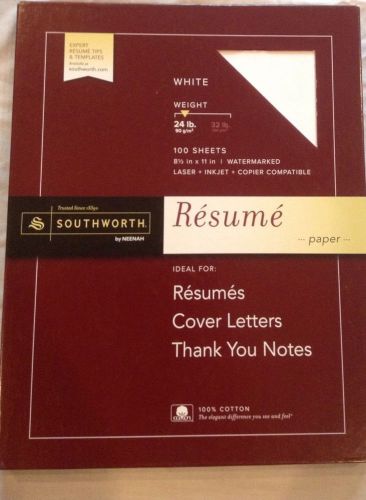 Southworth Resume Paper - White
