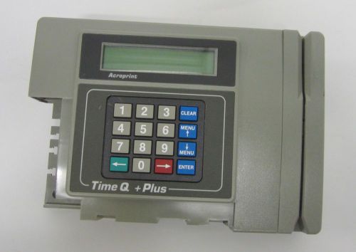 Acroprint Time Q +Plus Digital Computer Timeclock Time Card Attendance Clock In