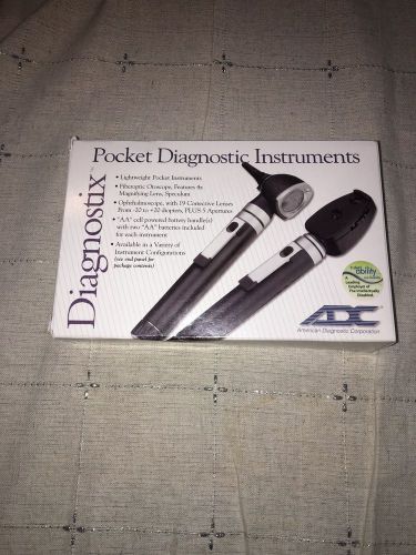 ADC 5110N Pocket Otoscope / Opthalmoscope Set with Battery Operated Handles
