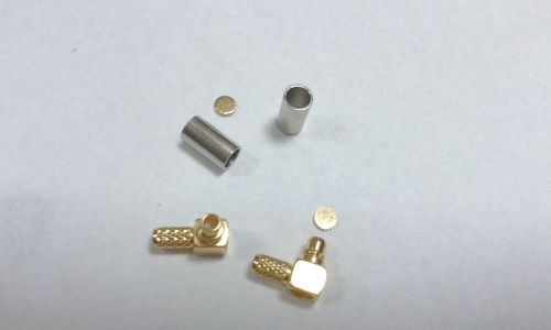 100pcs brass mmcx right angle rg174/316 connector