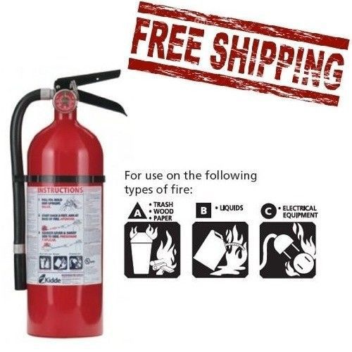 Fire extinguisher abc dry chemical rechargeable certification wall hanger 4 lb for sale