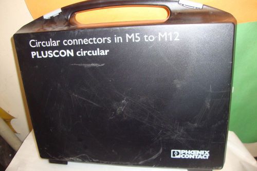 PHOENIX CONTACT CIRCULAR CONNECTORS IN M5 TO M12 PLUSCON SALESMAN DEMO CASE