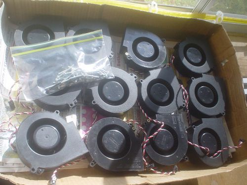 Lot of 6 12 volt dc 3 wire brushless cooling fan,cpu,stereo,robotics,electronics for sale