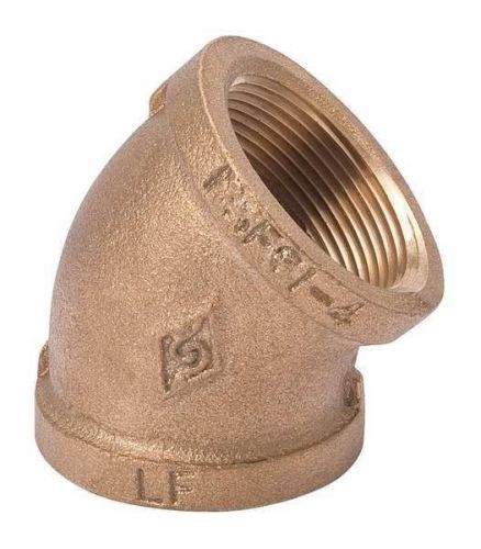 Drinking water brass 1/8&#034; npt female 45 degree elbow fitting lead free 125 for sale