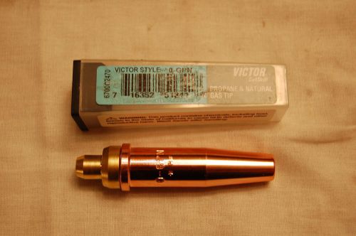 Victor cutskill 0-gpn propane &amp; natural gas cutting tip for sale