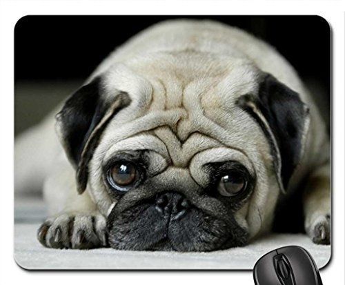 Rock Bull Lonely Little Pug Mouse Pad, Mousepad (Dogs Mouse Pad)