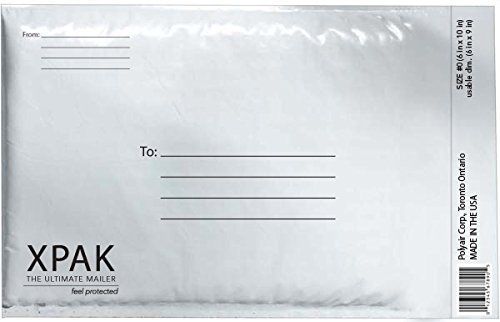 Polyair xpak #7  bubble lined poly mailer with printed address area, xpak7fd, for sale