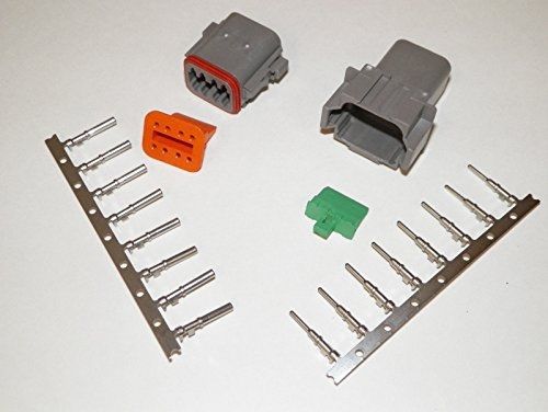Deutsch 8-pin Connector Kit W/housing, Terminals, Pins, and Seals 14-16 Gauge