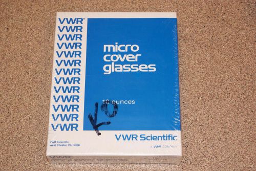 VWR Scientific Lab Micro Cover Glasses 10 Ounces 24 X 60MM No.1 #48393-106 New