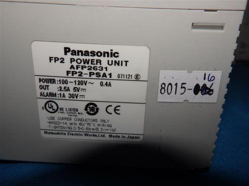 Panasonic Matsushita AFP2631 FP2-PSA1 FP2 Power Unit w/ breakage