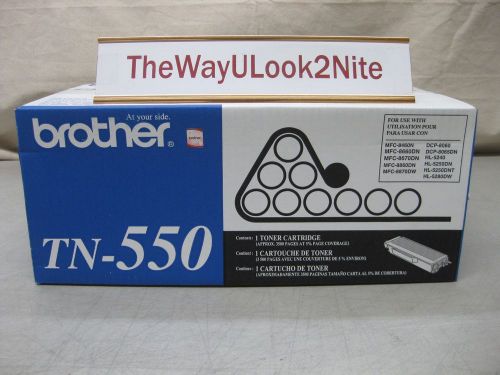 Brother Fax Toner Cartridge TN-550 New Genuine Factory Sealed Box Mint