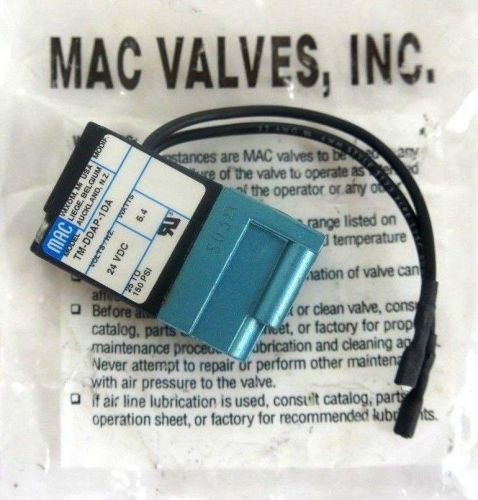 NEW MAC TM-DDAP-1DA PILOT OPERATOR VALVE 24VDC 5.4WATTS 25-150PSI