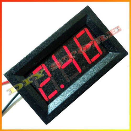 2pcs 2 wire DC3.2-30V Red LED digital display Voltage Panel Meter Voltmeter New