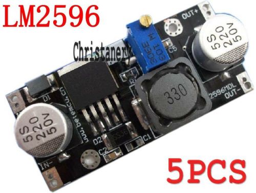 5x dc-dc lm2596 step down cc-cv adjustable power supply module output dc 1.5-35v for sale
