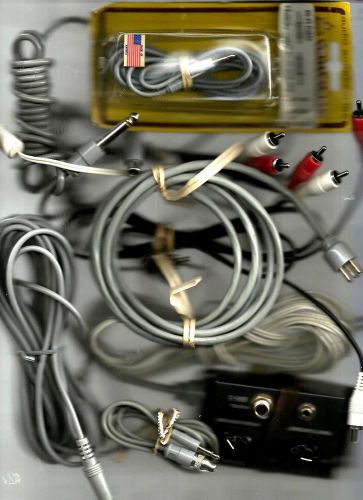 Assorted Cables/Adaptors for Professional Audio by Switchcraft, Made in USA