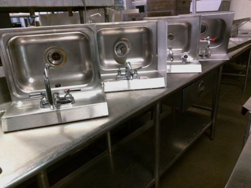 Sink / Hand / with Faucet and Waste Valve / Stainless-Steel