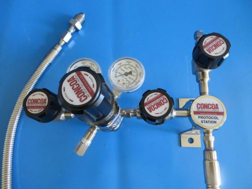 Concoa 432 high purity/corrosive gas 2stage regulator/protocol station for sale