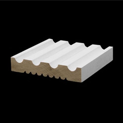 3/4 x 4 fluted primed poplar window &amp; door casing wood trim moulding molding for sale