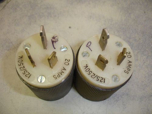 (2) New Hubbell Straight Plug 20 Amp  $36 125/250 Volt
