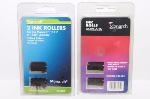 2 Pack Monarch 925403 Ink Rolls For 1131 &amp; 1136 Pricing Labelers NIB