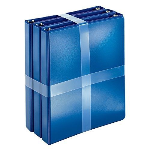 Cardinal 1-inch, round ring view binder, blue, case of 6 binders (00411) for sale