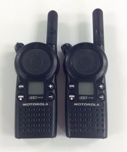Motorola cls1110 5-mile 1-channel uhf 2-way radio good condition lot of 2 for sale