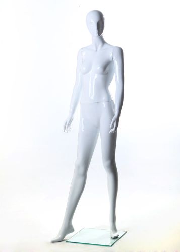 32&#034;chest 23&#034;waist 33&#034;hips luxury looking glossy female mannequin (lgl3w white) for sale
