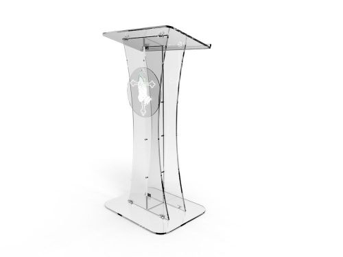 Plexiglass acrylic podium clear lectern church pulpit 1803-311 for sale