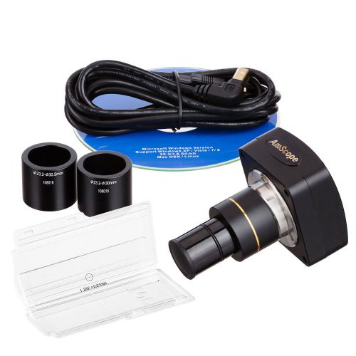 Brand new still photo and video microscope camera with calibration kit for sale