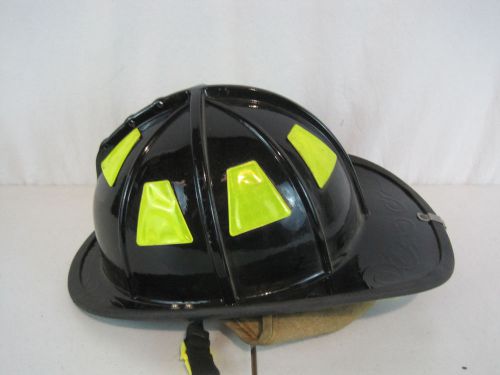 Cairns Firefighter Black Helmet Turnout Bunker Gear Model 1010  (H504)