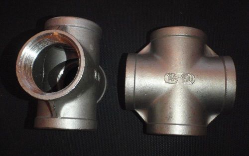 Stainless steel 4 way 1 1/4&#034; npt pipe cross union 4w-125 for sale