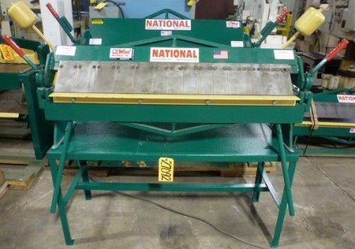 National box and pan brake 16 ga x 4&#039; u4816 new factory stand (27092) for sale