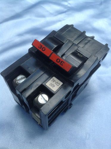 Federal pacific  2  pole  30 a , na230 , 240v circuit breaker in good condition for sale