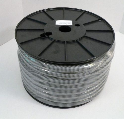 Steren loom wrap split corrugated wire cable conduit tubing gray 100&#039; ft 3/4&#034; for sale