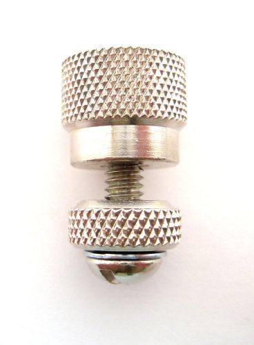 Vintage Style Knob Type Binding Post: Brass, Nickel Plated: Hard to Find Item