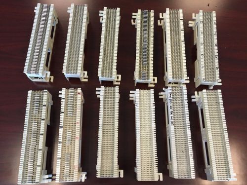 Lot of 12 66 Punch Down Blocks - Includes some connector clips