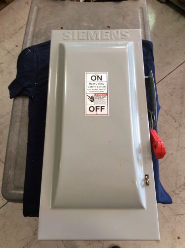 Siemens HNF263 100 Amp 600 Volt Heavy Duty Safety Switch Non-Fused Nema 1