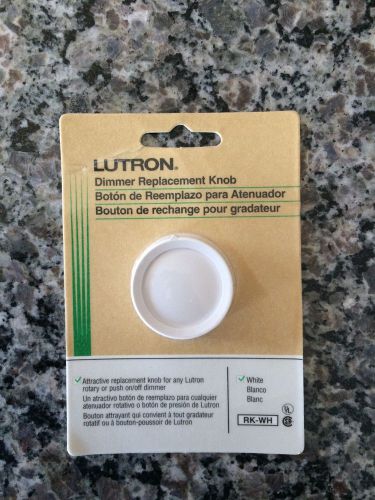LUTRON RK-WH Replacement Rotary Knob, White New