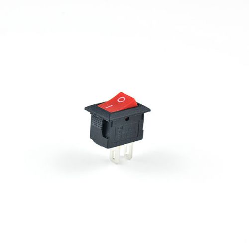 50pcs Red Rocker Switch 3A 250V ON-OFF Button 2-pin Environmental protection New