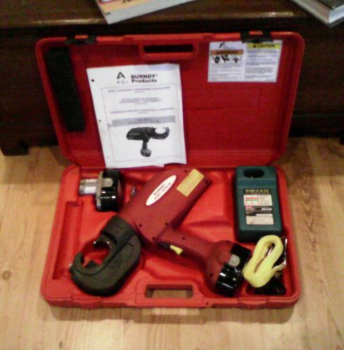 Burndy pat750-18v battery operated hydraulic crimper for sale