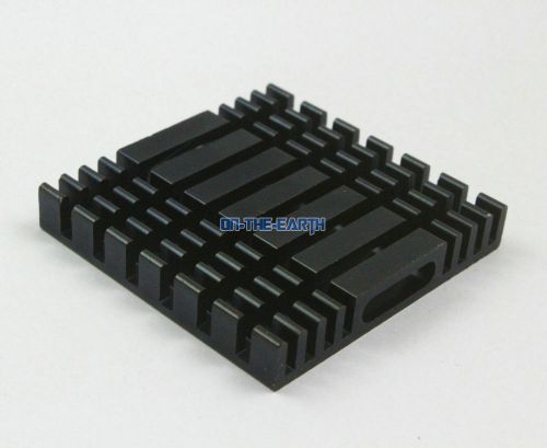 15 Pieces 37*37*6mm Aluminum Heatsink Radiator Chip Heat Sink Cooler / Black