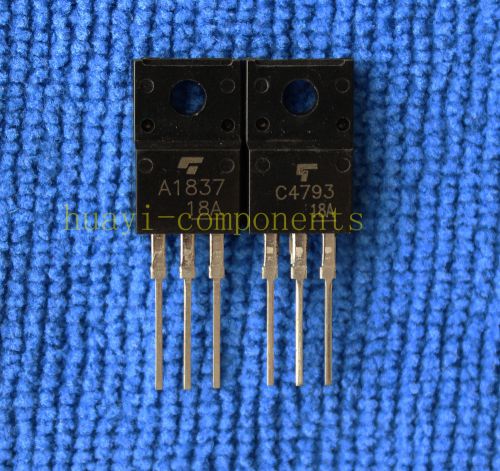 3pair OR 6PCS 2SA1837/2SC4793 A1837C4793 Transistor TOSHIBA TO-220FP