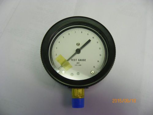 USG Test Gauge, 0-15 PSI, Made in USA, Never used or installed, in box