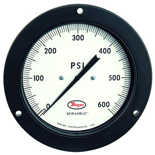 Lot of 10 spirahelic 4 1/2&#034; dwyer direct drive pressure gauge 600 psi 7112-g600 for sale