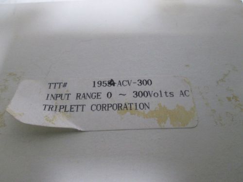 TRIPLETT 1954-ACV-300 PANEL METER 0-300 VOLTS AC *NEW IN A BOX*