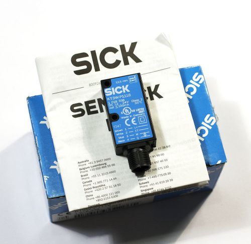 Sick kt3w-p1116 contrast sensor pnp 2-point teach-in sn 12,5mm 3-color rgb for sale