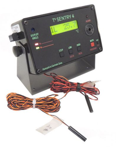 Hampshire T-Sentry TS4-2 Temperature Alarm Monitoring &amp; Probe &amp; Adapter/Warranty